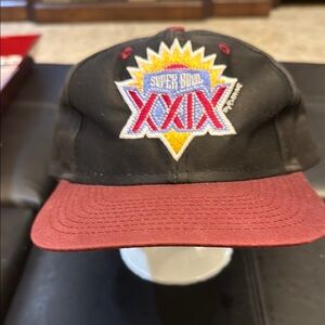 Super Bowl XXIX Black and Red Cap
